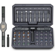 Professionelles Ratschen-Schraubendreher-Set, 42-teiliges magnetisches Schraubendreher-Set mit drehbarem Kopf & Aufbewahrungskoffer, idealus Heimwerker, Fahrradwartung, Computer-, Spielzeug- und