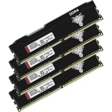 Yongxinsheng DDR4 2666MHz 32GB Kit (8GBx4) Desktop RAM PC4-21300 UDIMM Non-ECC Unbuffered 1.2V 288-Pin CL19 PC Computer Memory Upgrade Module Memory