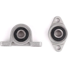 4 Stück Kp08 Kfl08 Kfl000 Kp Lagereinsatz Wellenunterstützung Pendelrollenlager aus Zinklegierung Lagerblockgehäuse(KP007 35mm)