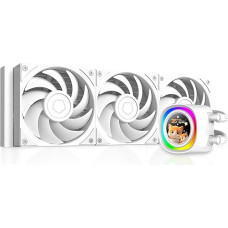 ID-COOLING FX360 LCD PE baltos spalvos CPU skystas aušintuvas AIO aušintuvas, skirtas 