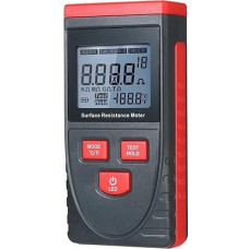 Kapazitätsmesser, Handliches Oberflächenwiderstandsmessgerät mit LCD-Anzeige, Temperaturmessfunktion, Datenspeicherung, antistatischer Isolationwiderstandsmessessung