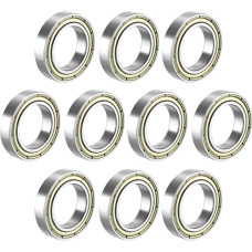 Dünnwandige, metallgeschirmte, gummiversiegelte Lagerkugellager 6800 6801 6802 6803 6804 6805 6806 6807 ZZ 2Z -2RS(5PCS-6800 10X19X5MM,Noir)