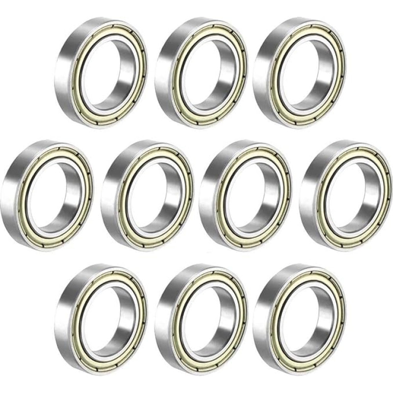 Dünnwandige, metallgeschirmte, gummiversiegelte Lagerkugellager 6800 6801 6802 6803 6804 6805 6806 6807 ZZ 2Z -2RS(5PCS-6800 10X19X5MM,Noir)
