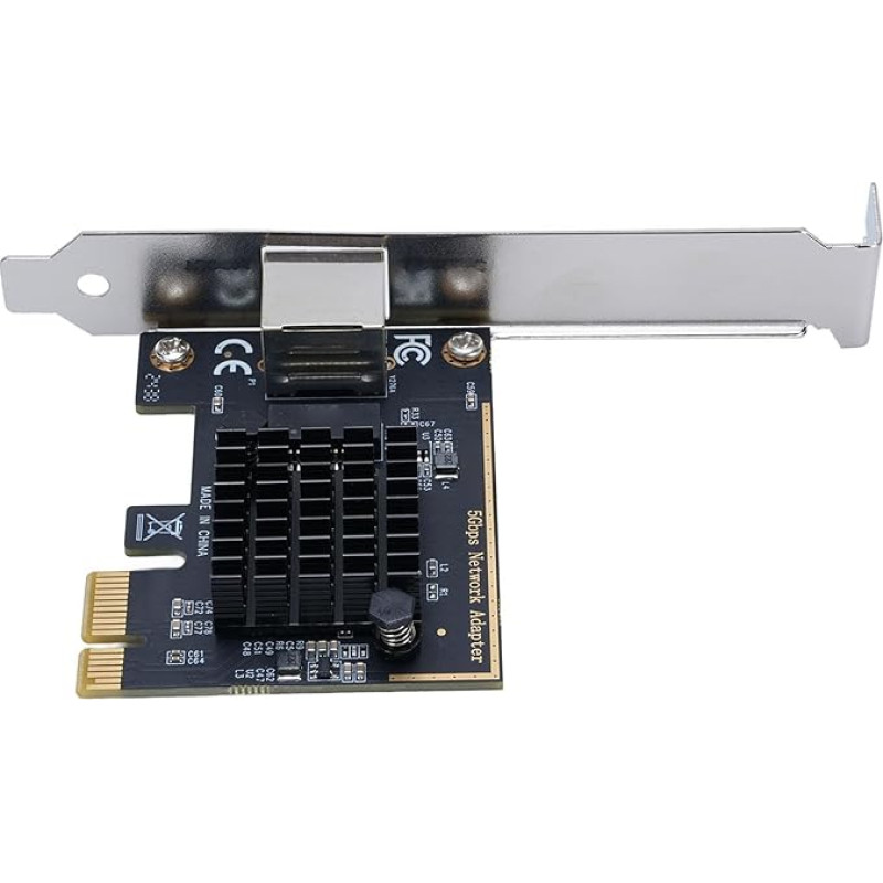 5 Gb/s PCIe tinklo kortelė - didelės spartos eterneto adapteris su RTL8126 lustu ir RJ45 prievadu, skirtas žaidimams, serveriams ir NAS