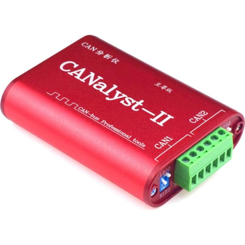 CAN analizatorius CANOpen J1939 USBCAN-2II keitiklis, suderinamas su ZLG USB į CAN USBalyst-II