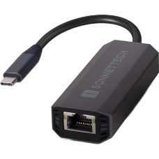 Sonnet Solo5G SFP+ USB-C-5Gb Ethernet adapteris | Kompaktiškas, be ventiliatoriaus, 