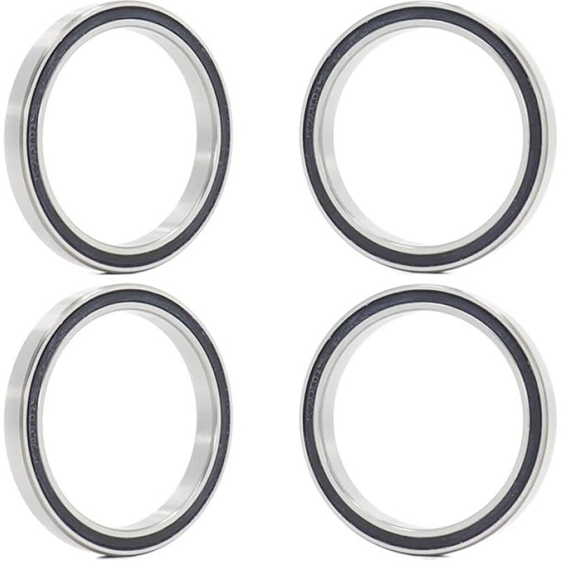 Lager, 6708 2RS Lager 40 * 50 6 mm (4 Stück) Slim Thin Section 61708RS RS Kugellager 6708RS,Verbesserte Haltbarkeit