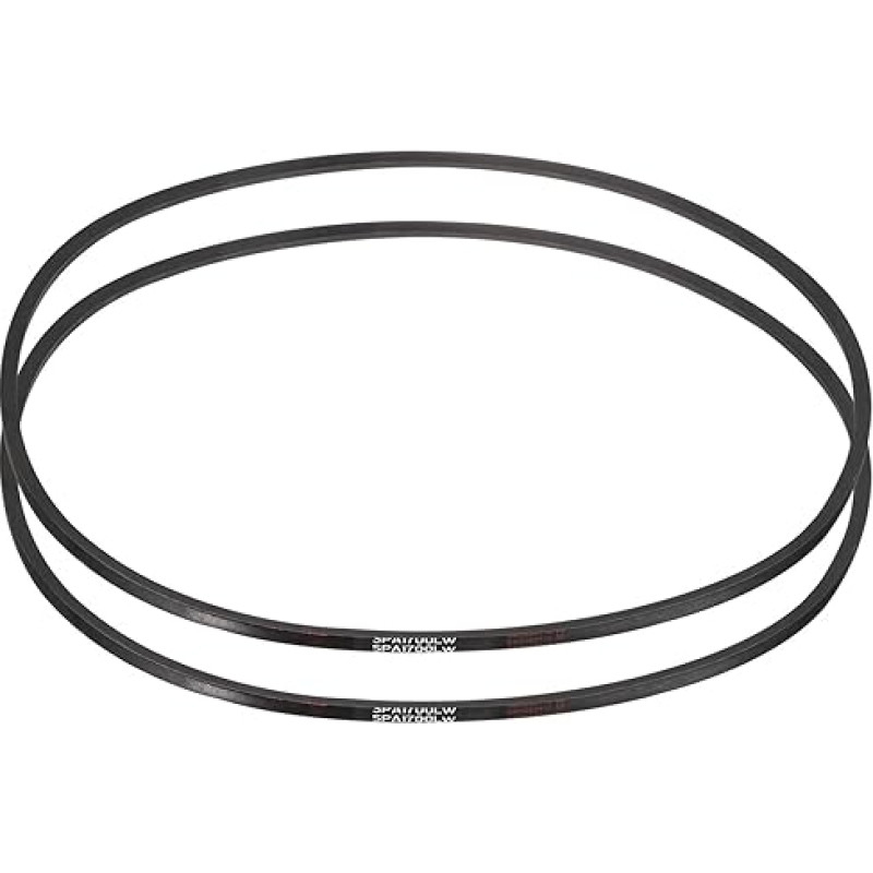 QUARKZMAN 2 Stück SPA1700 Keilrippenriemen V-Riemen 1700mm Teilumfang Schmaler Keilrippenriemen Industrieller Kraftgummi Antriebsriemen Für Kraftübertragungssysteme In Mehreren Branchen
