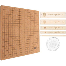 HOODANCOS Macrame Soft Cork Board DIY Knotting Craft Tool mit Rasterdesign für Makramee Armbandprojekte Langlebig aus Metall Holz Kunststoff Sicher Wiederverwendbar für Anfänger und Profis