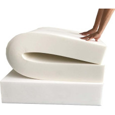 Hochdichtes Schaumstoff-Ersatzkissen für Sofa und Matratze, 10 cm dick, Polsterschaumpolsterung, 45 x 45 cm, Stuhl-Sitzkissen, langlebiges Möbelschaum-Pad