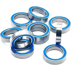 10 vnt. 6701RS guolių ABEC-7 12x18x4 mm Hobby elektrinis RC automobilis 6701 RS 2RS rutuliniai guoliai 6701-2RS mėlyni sandarūs