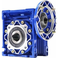 NMRV050 Schneckengetriebe-Drehzahlminderer 80B14 Rundflansch mit 19 mm Eingangswelle 24 mm Ausgangsbohrung Metallgetriebe