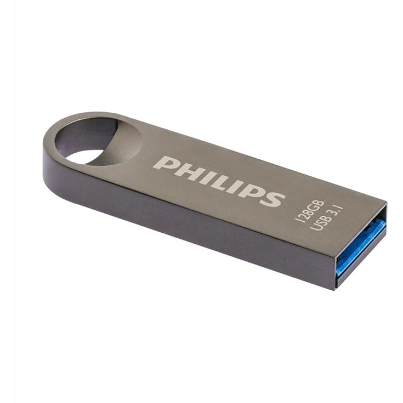 Philips Moon Edition Ultra Speed 3.1 USB Flash Drive USB Flash Drive 128GB for PC Laptop Computer Data Storage Reading Speed up to 180MB/s Aluminum Keychain
