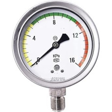 Edelstahl-Membran-Druckmessgerät Micro-Manometer Luftdruckmesskörper-Vibrationsdruckmessgerät,Genaue Messwerte(0~400KPA)