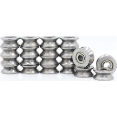 Produkte zur Antriebsübertragung, Kohlenstoffstahl V624ZZ, 20 Stück, V-Nut-versiegeltes Kugellager, 624VV, Führungsrollenlager, V624, Stickmaschinenlager, Kugellager