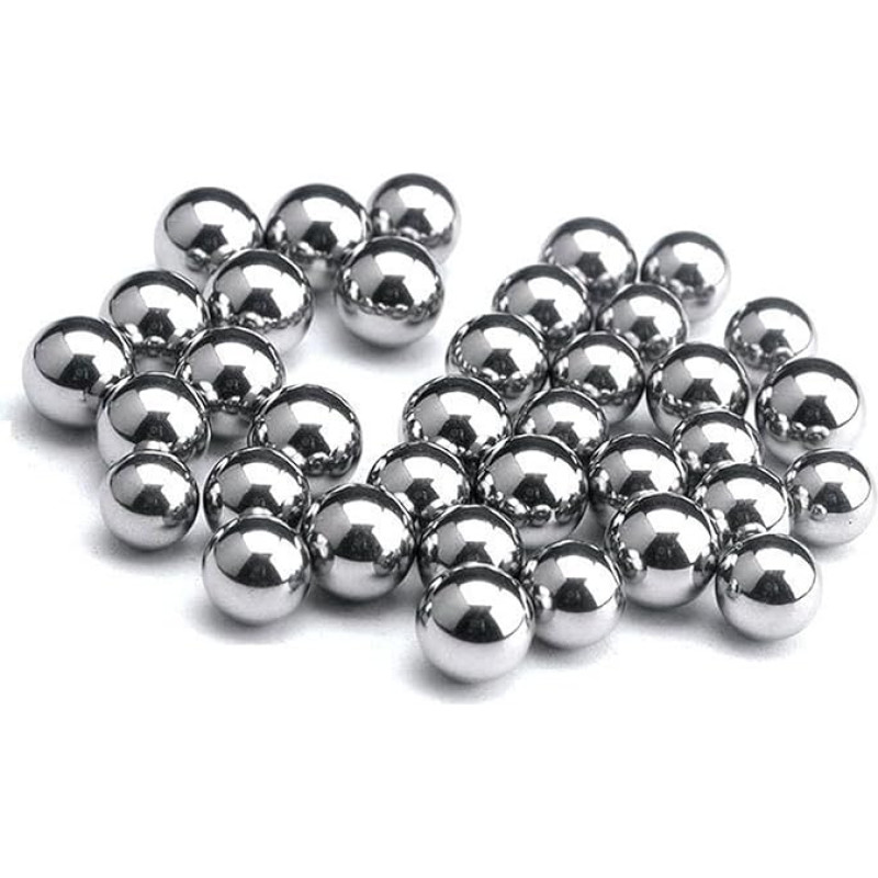 304 SUS Präzisionslagerstahlkugel, Massive kleine Stahlkugel, runde Kugel, Schleudermurmeln (100 Stück, 20 mm)