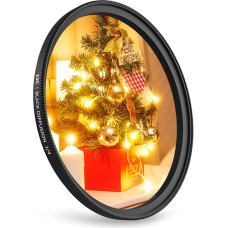 JJC 55 mm juodo rūko 1/4 filtro juodas difuzinis filtras efekto filtras su švelniu svajingu kino efektu, skirtas 