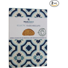 Dear Greece - Eclectic Ouzo Biscuits, Pack of 2 x 200g (Total: 400g)