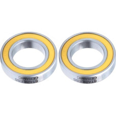 S6901-2RS Nerūdijančio plieno guolis 12 x 24 x 6 mm 2 vienetai ABEC-3 S6901 RS Dviračio stebulė Priekinis ratas Užpakalinis ratas Stebulė Ratas 12 24 6 Keraminiai rutuliniai guoliai