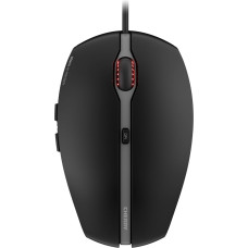 CHERRY GENTIX 4K Wired Mouse, Ideal for use with Ultra HD Monitors, 6 Buttons, up to 3600 dpi, Symmetrical Design, 1.8m Cable, Black