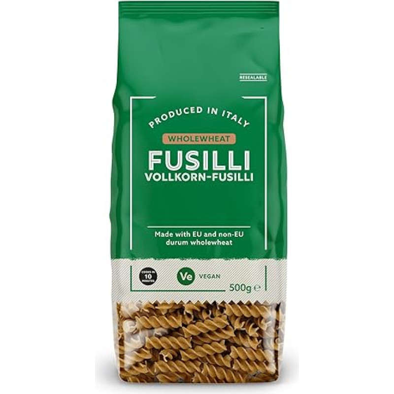 by Amazon Pilno grūdo fusilli, 500 g