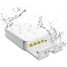 Outdoor Gigabit PoE Extender 1 in 3 Out, NICGIGA 4 Port PoE Repeater Waterproof, Vlan, Extend 100 Metres (328 ft), IEEE 802.3af/at Power Over Ethernet PoE Splitter