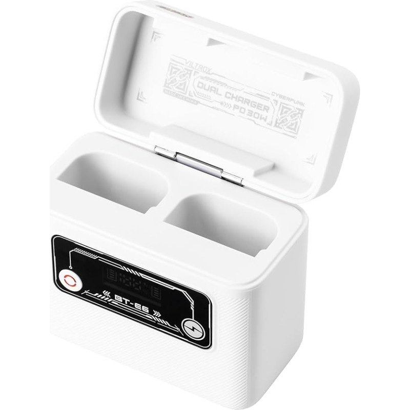 VILTROX LP-E6N LP-E6P LP-E6NH fotoaparato akumuliatoriaus įkroviklis, 5500 mAh 30 W greitojo įkrovimo koncentratorius, skirtas 