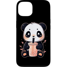 Dėklas iPhone 13 Panda Bear Boba Tea Bubble Tea Anime Kawaii