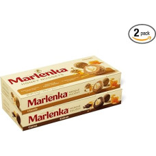 MARLENKA Honey Balls DuoPack Mix, 1 x Pastry Balls with Honey and 1 x Pastry Balls with Cocoa, 2 x 10 Balls, 2 x 235 g, Sweets Bulk Packs, Long Shelf Life, Expiration Date Several Weeks