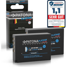 PATONA 2 x platininė baterija NP-W126S, suderinama su 