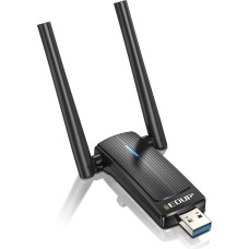 EDUP WLAN-6 USB atmintinė, USB 3.0 WLAN USB adapteris AX1800 Dviejų antenų 802.11 AC dviejų dažnių (5 GHz 1200 Mbit/s + 2,4 GHz 574 Mbit/s) tinklo adapteris Palaiko Windows 11/10/7/XP