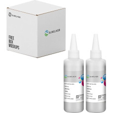 DTF Tinte 200ML Weiß DTF Transfer Tinte für PET Film Refill DTF Tinte für EPN ET-8550, XP15000, L800, L805, R1390, R2400 DTF Drucker Wärmeübertragung Drucken direkt zum Film, 2-Pcak