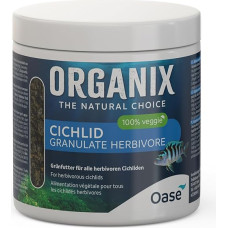 OASE Organix Cichlid Herb. Granulės, 500 ml, žuvų maistas, žalias maistas žolėdžiams ciklidams, visavertis pašaras akvariumo ciklidams