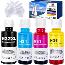 Kitas puslapis 32XL rašalas 31XL Multipack 32XL rašalo buteliukas 32 31 rašalas 32XLC 32XLM 32XLM 32XLY Suderinamas su HP Smart Tank 510 513 514 517 532 533 533 534 536 539 617 670 675 720 Juodas žydras geltonas Magenta Magenta (4 vnt.)