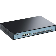 SODOLA 12 prievadų 10Gb valdomas komutatorius, 8x10G SFP+ ir 4x10GBase-T prievadai, aušinimas ventiliatoriumi, 1U stovo montavimas, žiniatinklio grafinė sąsaja LACP/QoS/VLAN/SNMP - 10G kelių gigabitų tinklo komutatorius