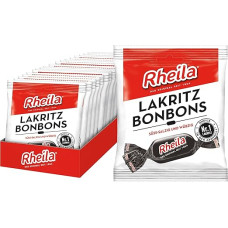Rheila Liquorice Sweets 1,000 g - Sugary Lozies with Caramel - Lactose Free - Soothing Striking Taste - Sweet-Salty & Spicy in Taste - (20 x 50 g)