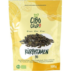 Organic Pumpkin Seeds 500 g Peeled Pumpkin Seeds without Salt and Unroasted. Source of Vitamins Potassium, Magnesium, Phosphorus, Antioxidants and Essential Amino Acids.