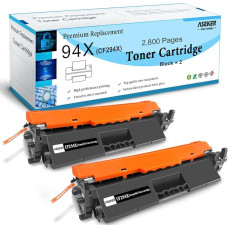 Suderinama 94X CF294X (94A CF294A) tonerio kasetė, skirta HP Laserjet Pro M118 M118dw, MFP M148 M148dw M148fdw M148fdw M149fdw spausdintuvui 3500 puslapių (2 x juoda)