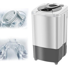 Spin Machine, Energy and Energy-Saving Spinner, Blue Light + 9.5 kg + Stainless Steel Inner Cylinder, Gravity Drain Dryer, for Homes, Dormitories, A