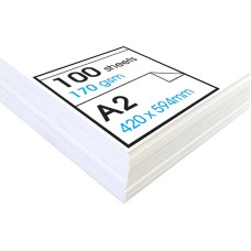 ArtWay® Studio - Acid Free Cartridge Paper for Drawing - Loose Sheets Ideal for Dry Applications - 170gsm - A2 (100 Sheets)