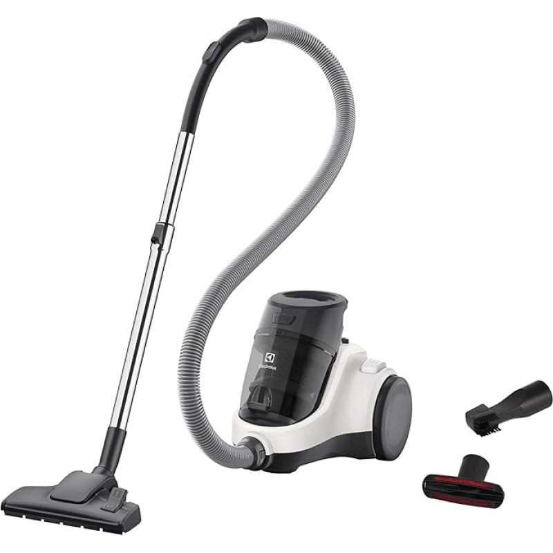 Electrolux 900 258 314, ASP A CARRELLO S/SACCO EC41-2SW, Medžiaga: Metalas, balta, 700 W, 1,8 l, 80 decibelų