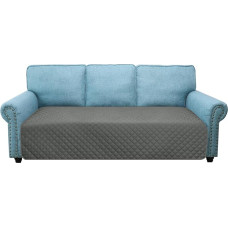 Granbest Vandeniui atsparus sofos užvalkalas 3 sėdimų vietų neslystančiai sofos apsaugai, skalbiamas sofos užvalkalas vaikams, naminiams gyvūnams, šunims, katėms, keturių sezonų, universalus (3 sėdimų vietų, pilkas)