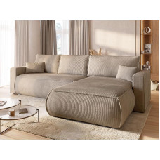 BROMARKT Sofa su miego funkcija, sofa L, minkštųjų baldų valiklis, sofa, lovos dėžė, sofa-lova svetainei, sofa, laisvai pastatoma, 