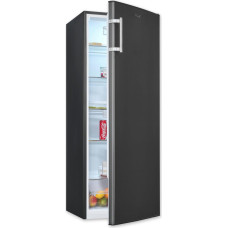 Exquisit Inoxlook-az Full-Room Fridge without Freezer, 242 Litres, 5 Shelves, 4 Door Shelves, Interchangeable Door Hinge, 55 cm Width, KS320-V-H-040E