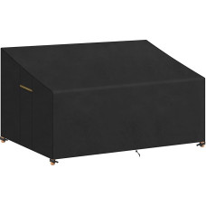 VANSHEIM Sofų brezentas Sodo suolo dangtis 2 vietų sofos dangtis Apsauginis sodo sofos dangtis Žiemai atsparus neperšlampamas svetainės sofos dangtis 200 x 99 x 61/89 cm