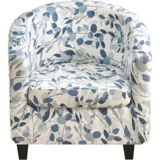 CRFATOP klubo kėdės dangtelis Spausdintas kėdės dangtelis Minkštas spausdintas apvalus kėdės dangtelis su elastinga baze, skirtas baro stalui Gyvenamasis kambarys 2 vienetai (B4 spalva)