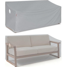 Turtle Life Garden Sofa Cover, Garden Bench Cover, Waterproof, Garden Bench Cover for 2-3 Seater Garden Sofa, Garden Sofa Cover, No Fading within 2 Years, Grey, 152 x 89 x 89 cm