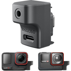 CYNOVA ACE PRO mikrofono adapteris Insta360, suderinamas su Insta360 Ace palaikančiu garso įrašymą 3,5 mm USB-C prievadu veiksmo kameros Insta360 ACE Pro priedai