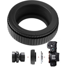 Focusing Helicoid Adapter 14mm Adjustable Distance M42-M39 Helicoid Adapter Extinction Treatment Excellent Hand Feel for M42-M39 Helicoid Assembly