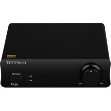 Topping PA3s Fully Balanced Amplifier MA12070 x 2 RCA TRS Class D Amp 80W x 2 Power Amplifier for DX3Pro+ Black